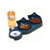 3-in-1 Tilted Pet Bowl