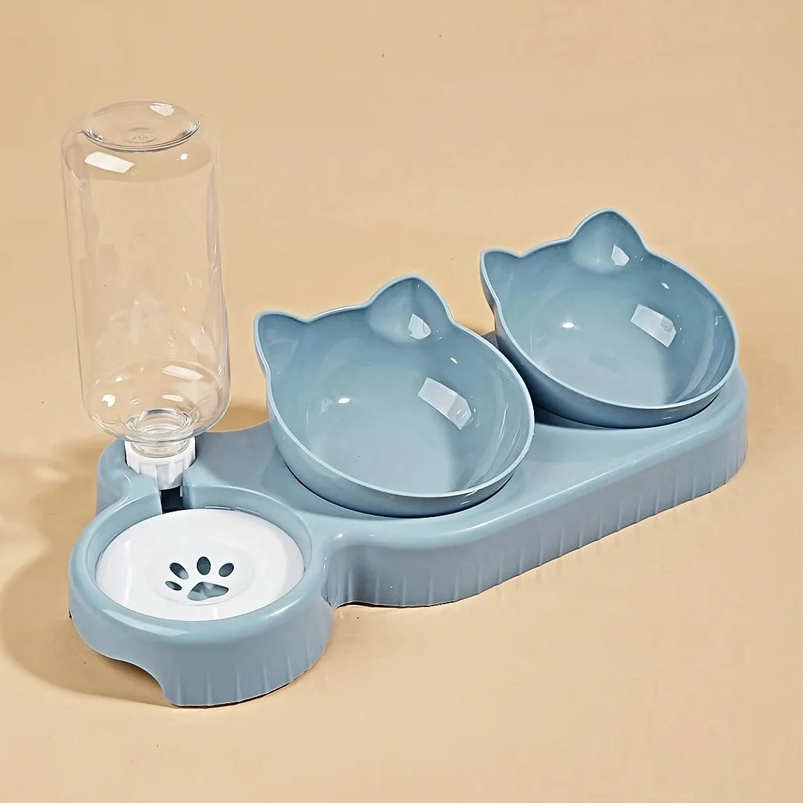 3-in-1 Tilted Pet Bowl