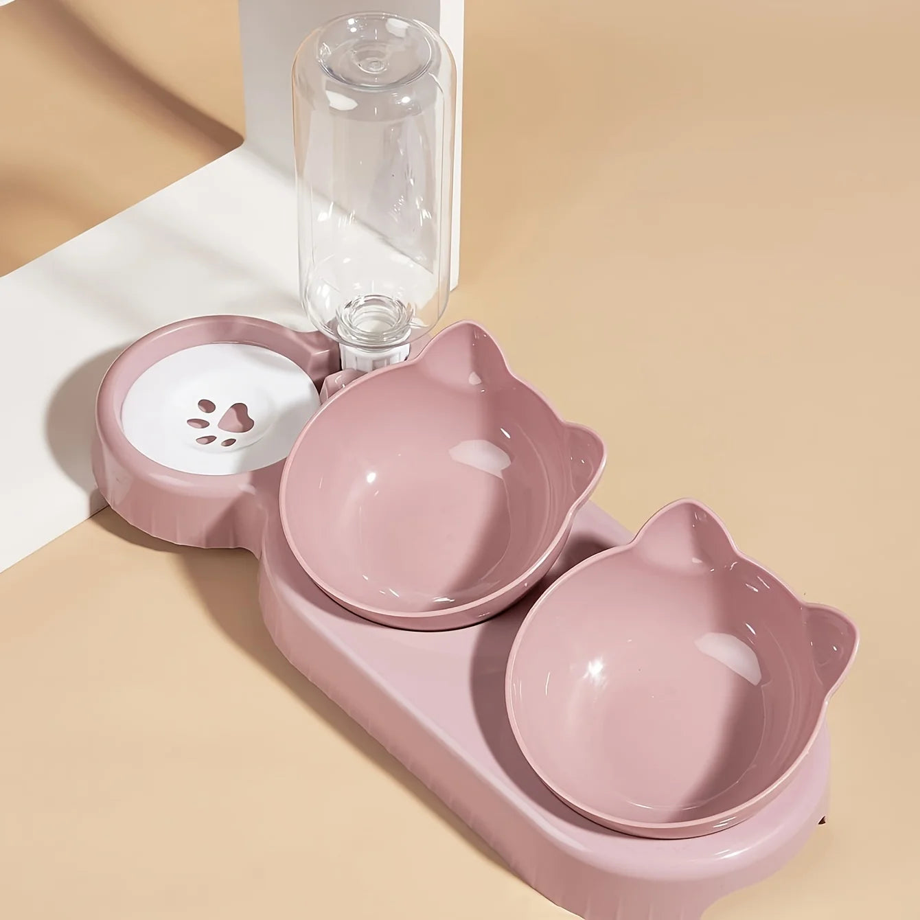 3-in-1 Tilted Pet Bowl