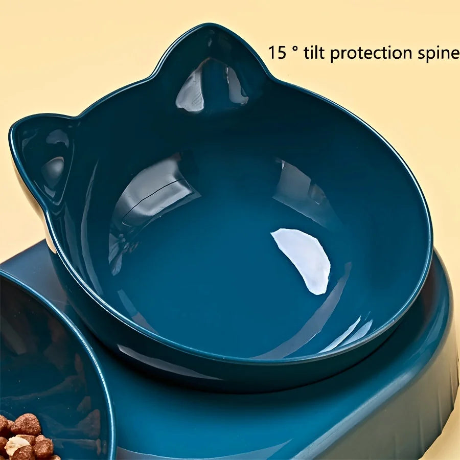 3-in-1 Tilted Pet Bowl