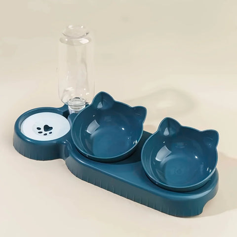 3-in-1 Tilted Pet Bowl