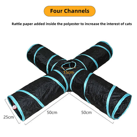 Foldable Crinkle Cat Tunnel